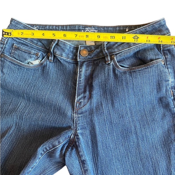 Ann Taylor Modern Straight Blue Denim Jeans - Picture 10 of 12